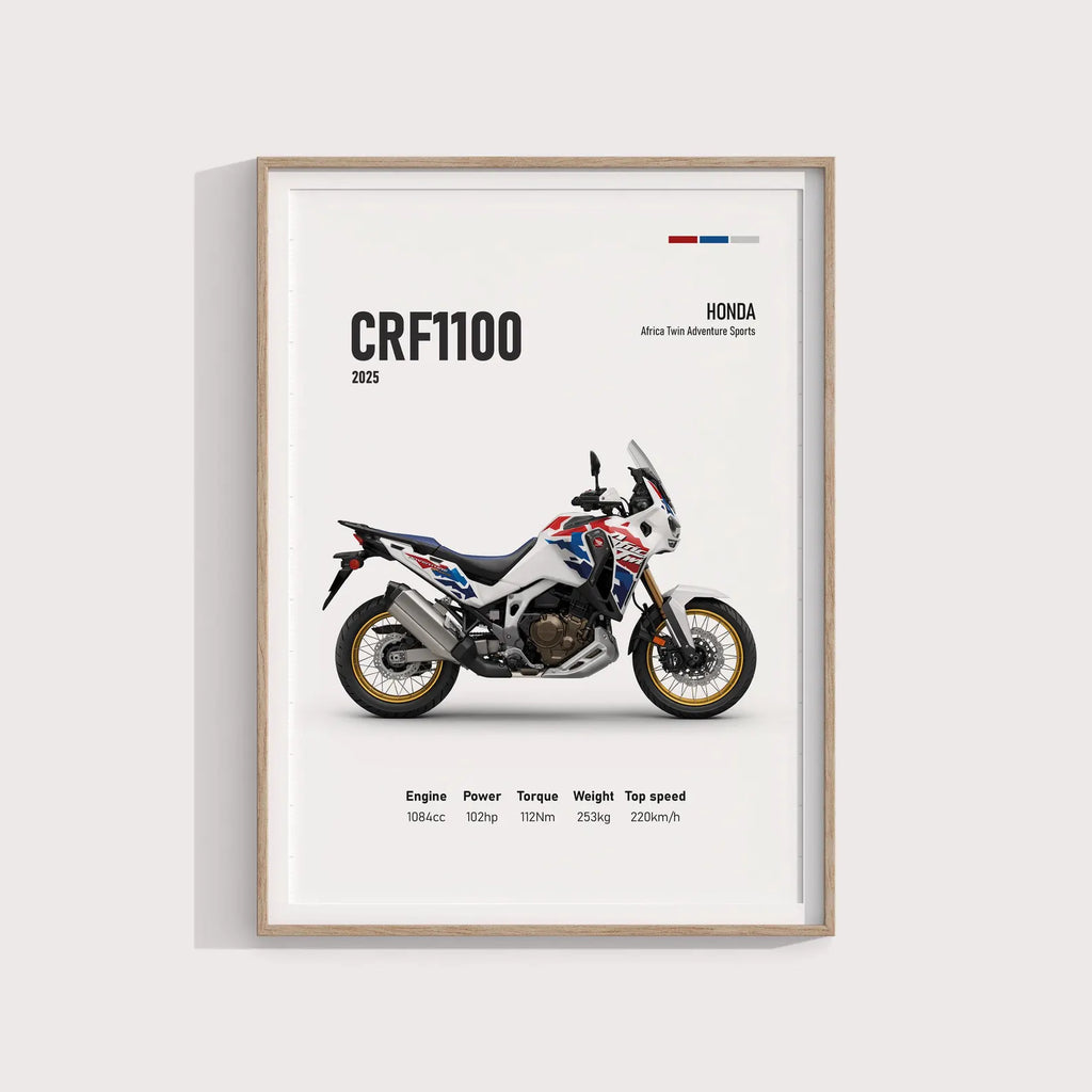 Honda Africa Twin CRF 1100L 2025 Poster - Motor Posterleri No.14