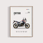 Honda Africa Twin CRF 1100L 2025 Poster - Motor Posterleri No.14