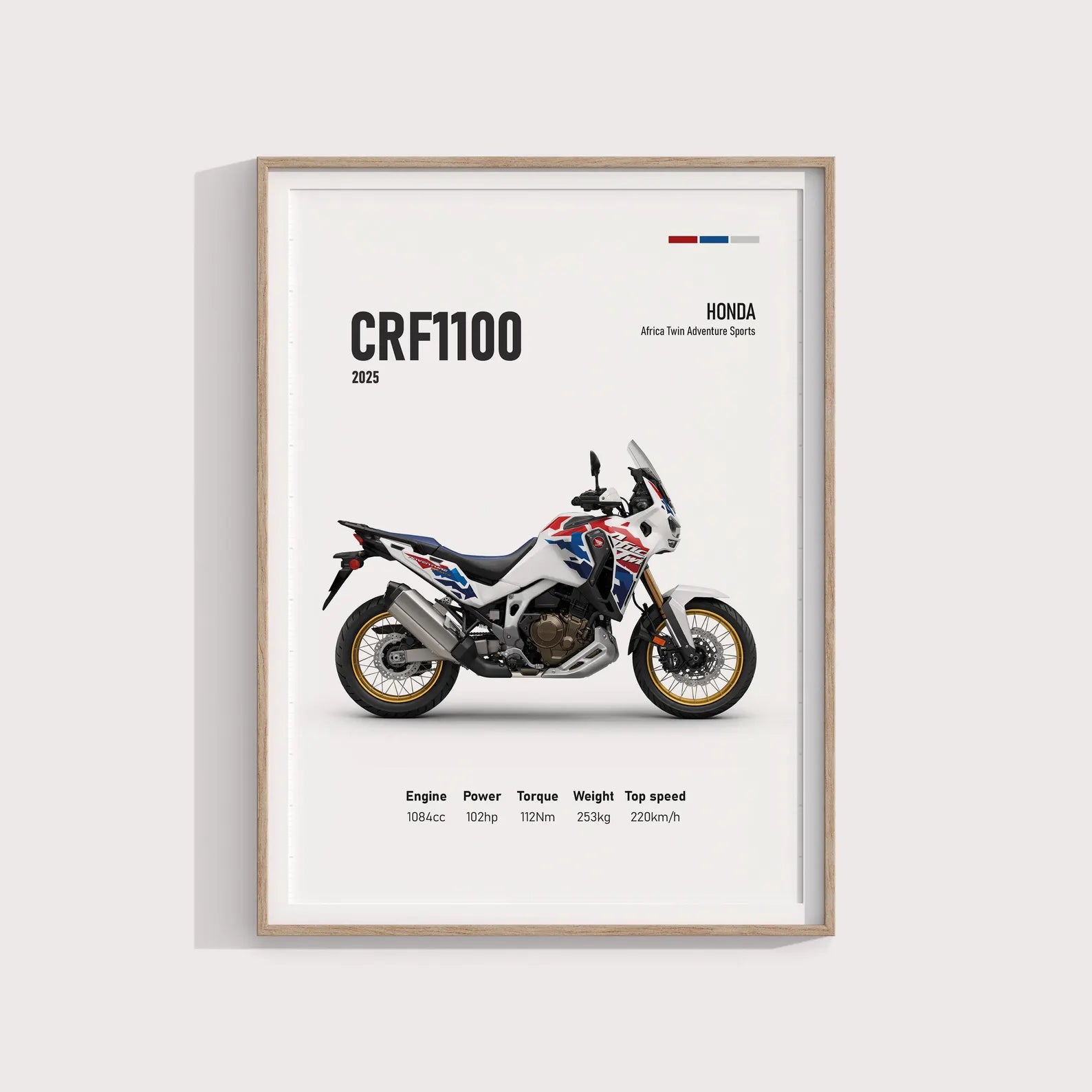Honda Africa Twin CRF 1100L 2025 Poster - Motor Posterleri No.14