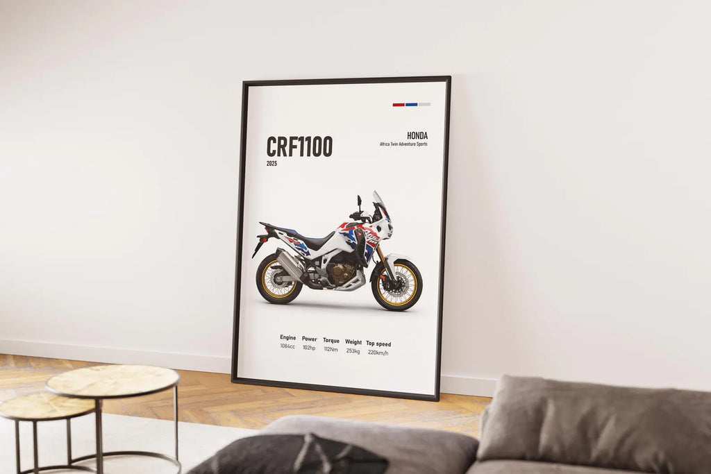 Honda Africa Twin CRF 1100L 2025 Poster - Motor Posterleri No.14