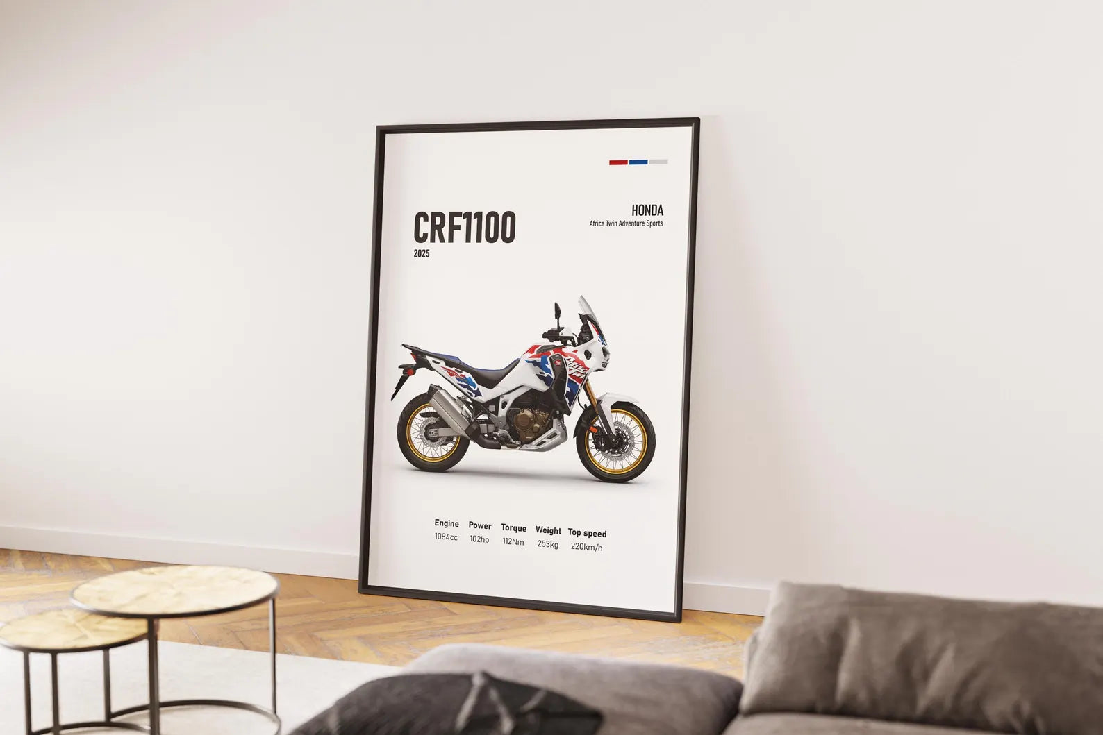 Honda Africa Twin CRF 1100L 2025 Poster - Motor Posterleri No.14