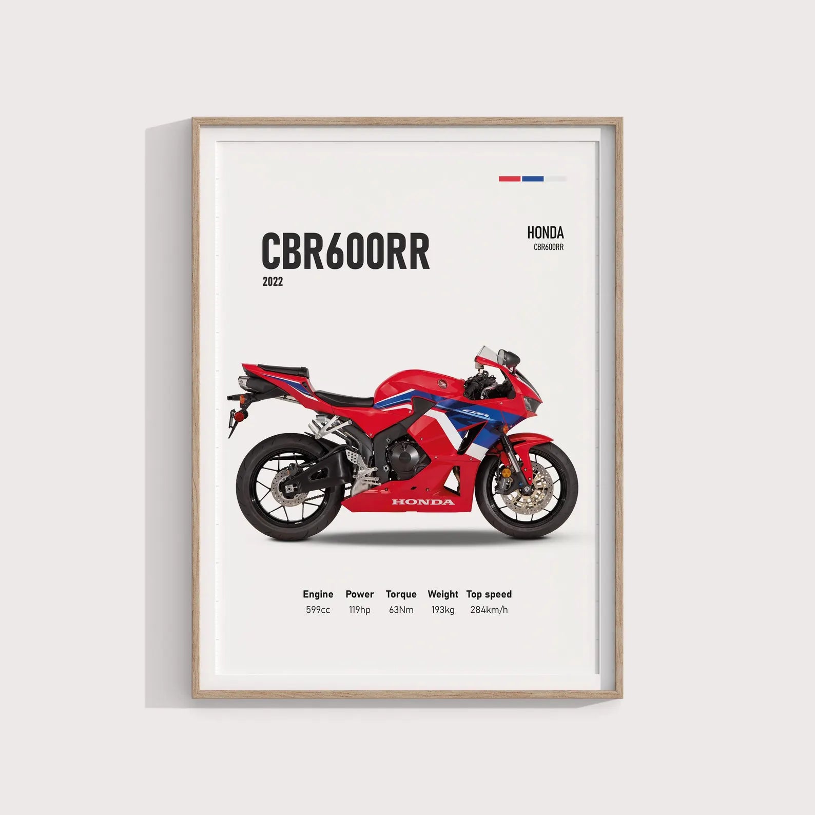 Honda CBR 600RR Drawing 2022 Poster - Motor Posterleri No.9