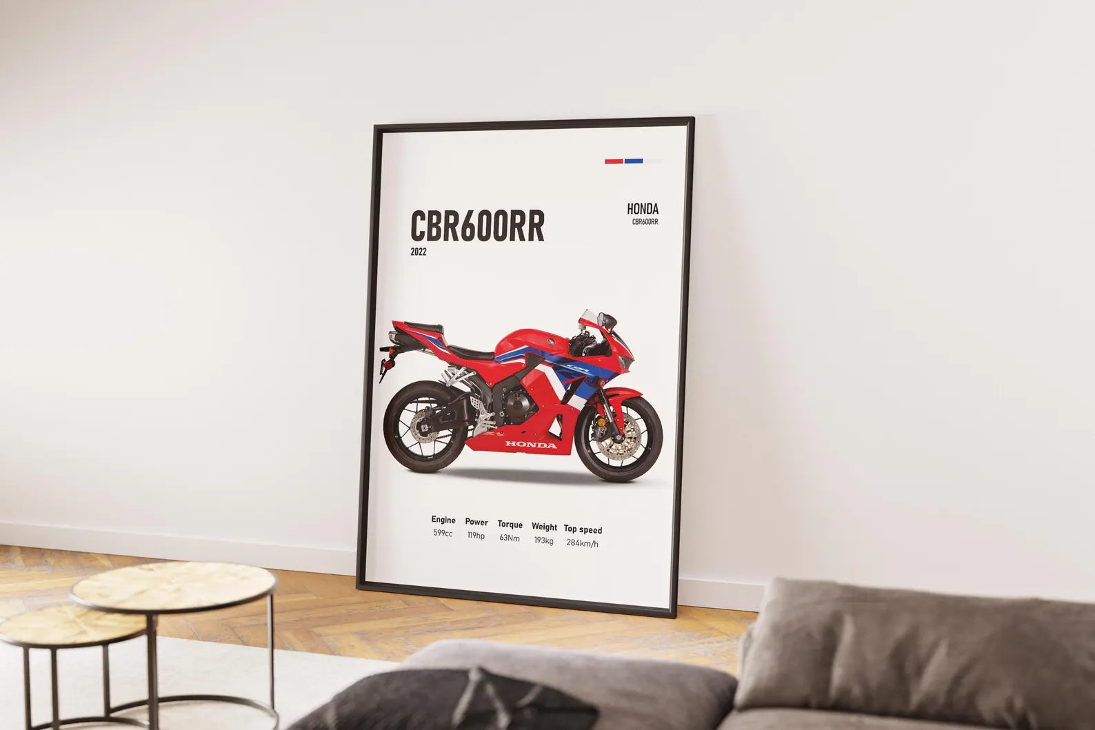 Honda CBR 600RR Drawing 2022 Poster - Motor Posterleri No.9