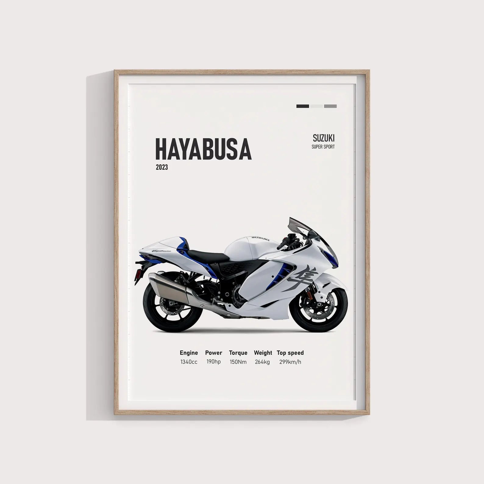 Suzuki GSX1300R 2023 Hayabusa Poster - Motor Posterleri No.31