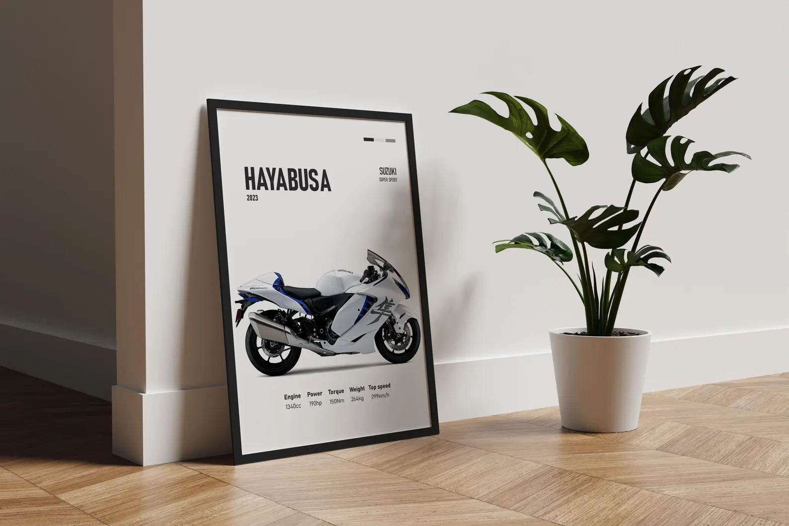 Suzuki GSX1300R 2023 Hayabusa Poster - Motor Posterleri No.31