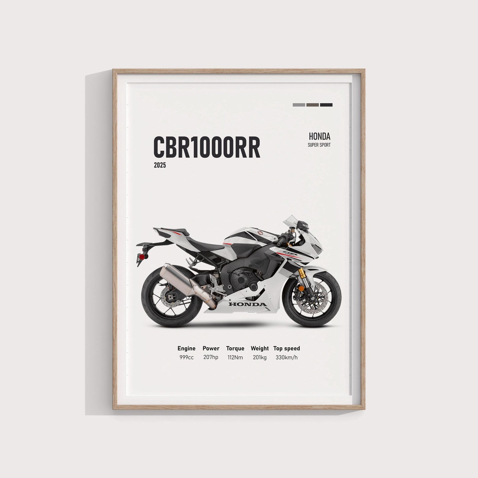 Honda CBR 1000RR 2025 Poster - Motor Posterleri No.2