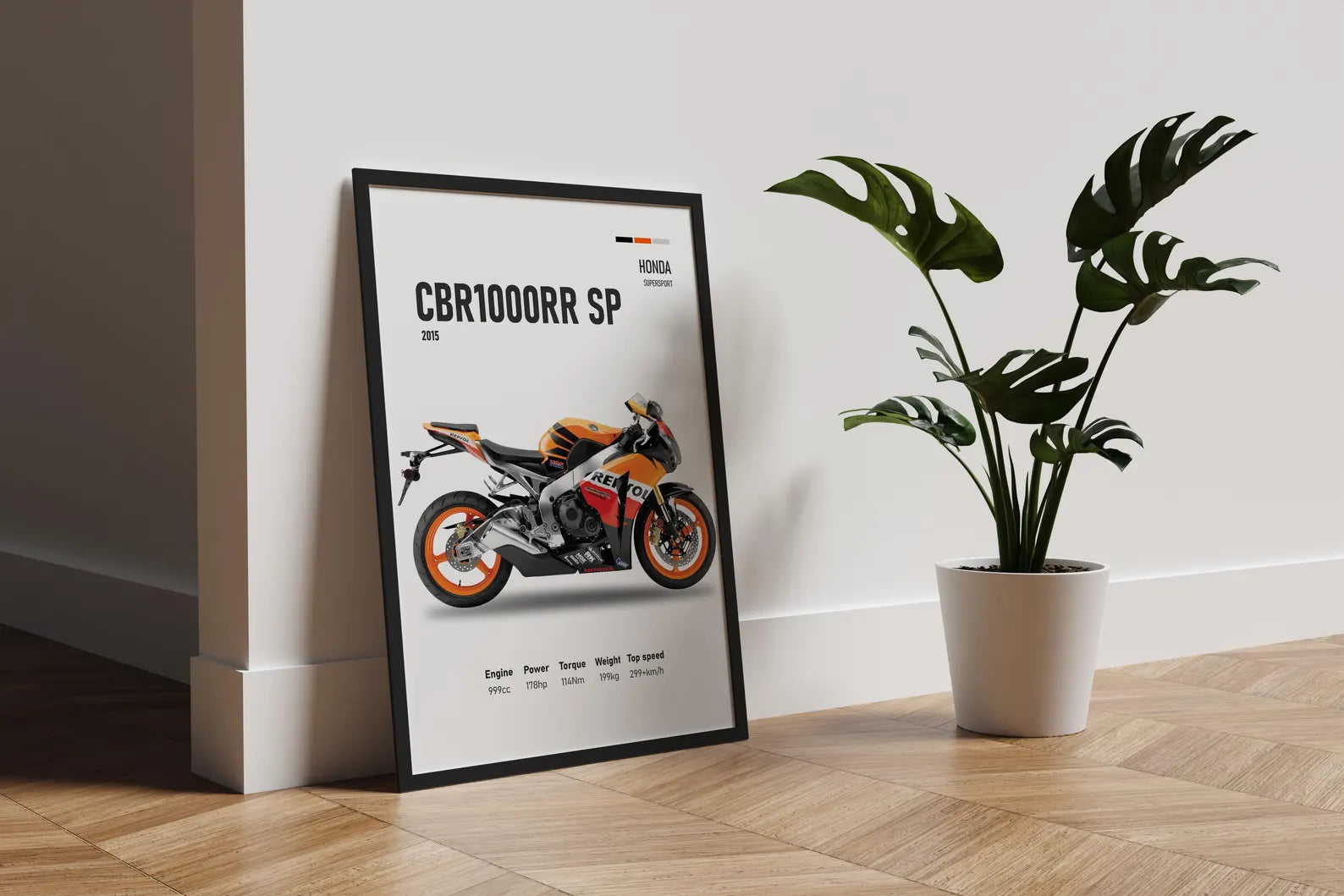 Honda CBR1000RR SP Repsol 2015 Poster - Motor Posterleri No.1