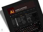 Adobe Illustrator Klavye Kısayolları Posteri - Profesyonel Tasarımcılar İçin