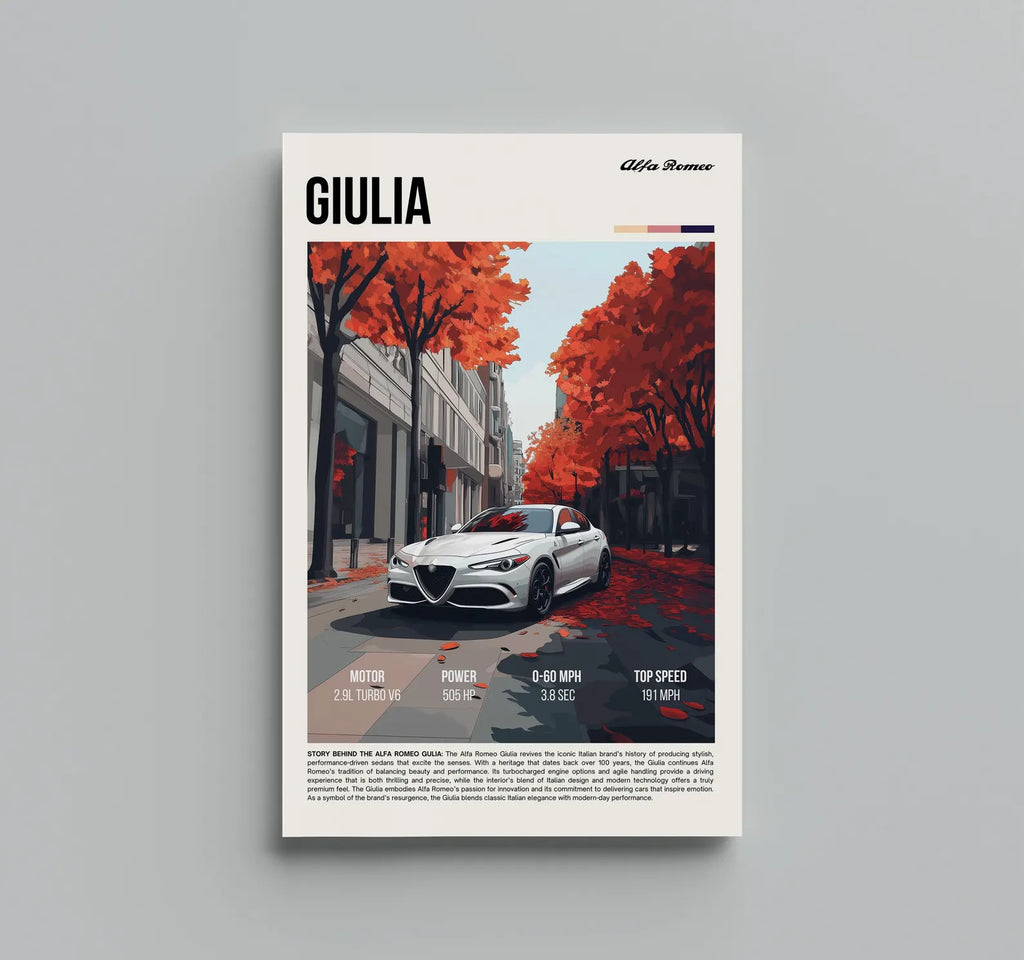 Alfa Romeo Giulia Posteri - Araba Posterleri No.3