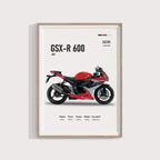 Suzuki GSX-R 600 2007 Poster - Motor Posterleri No.32