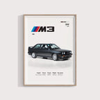 1990 BMW M3 Posteri - Araba Posterleri No.16