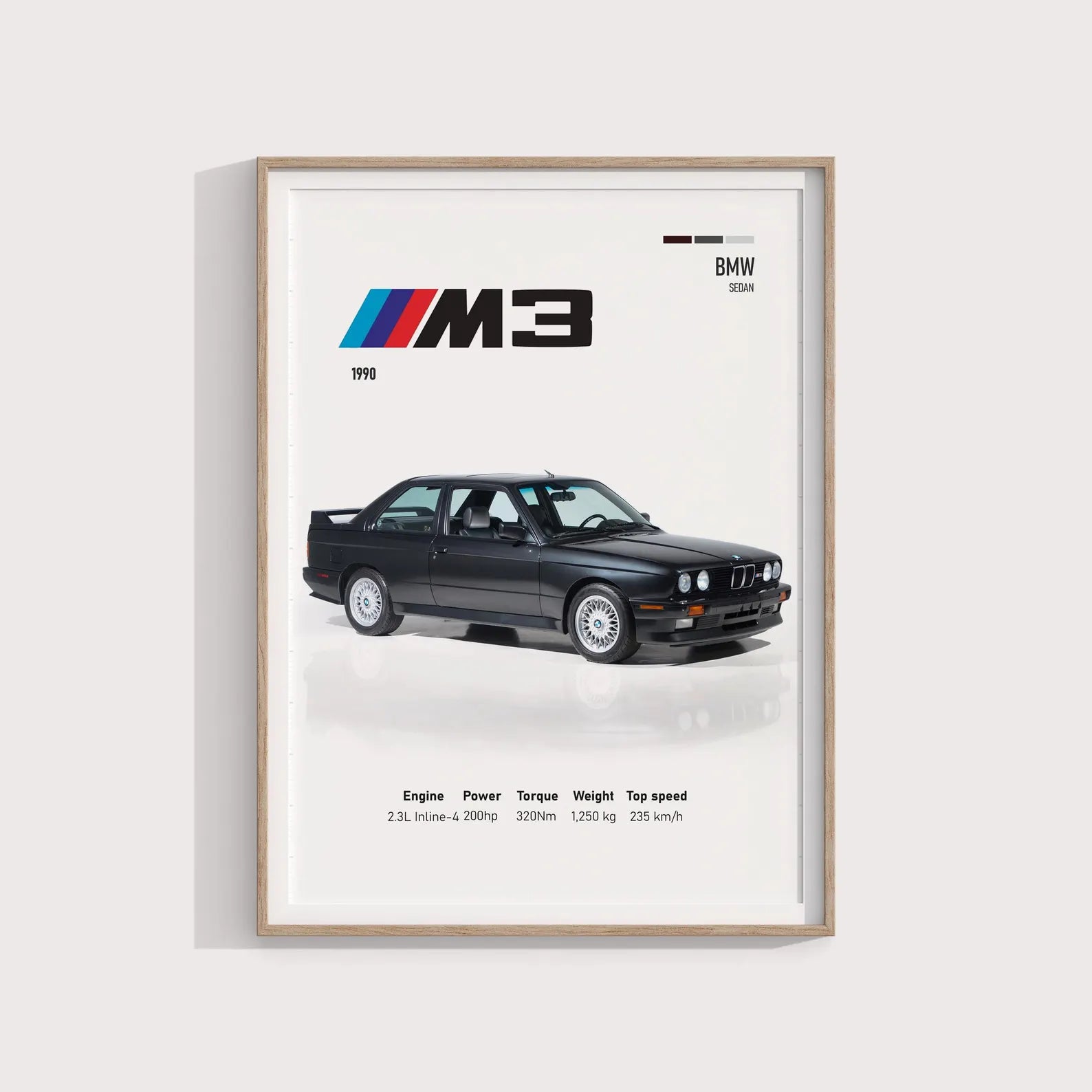 1990 BMW M3 Posteri - Araba Posterleri No.16