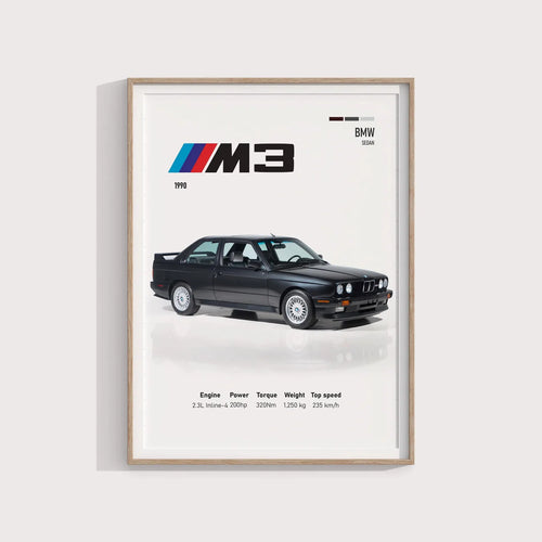 1990 BMW M3 Posteri - Araba Posterleri No.16