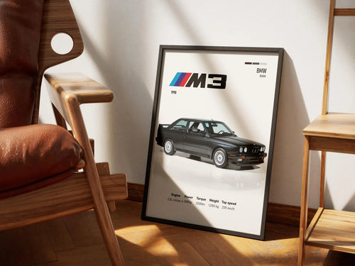 1990 BMW M3 Posteri - Araba Posterleri No.16