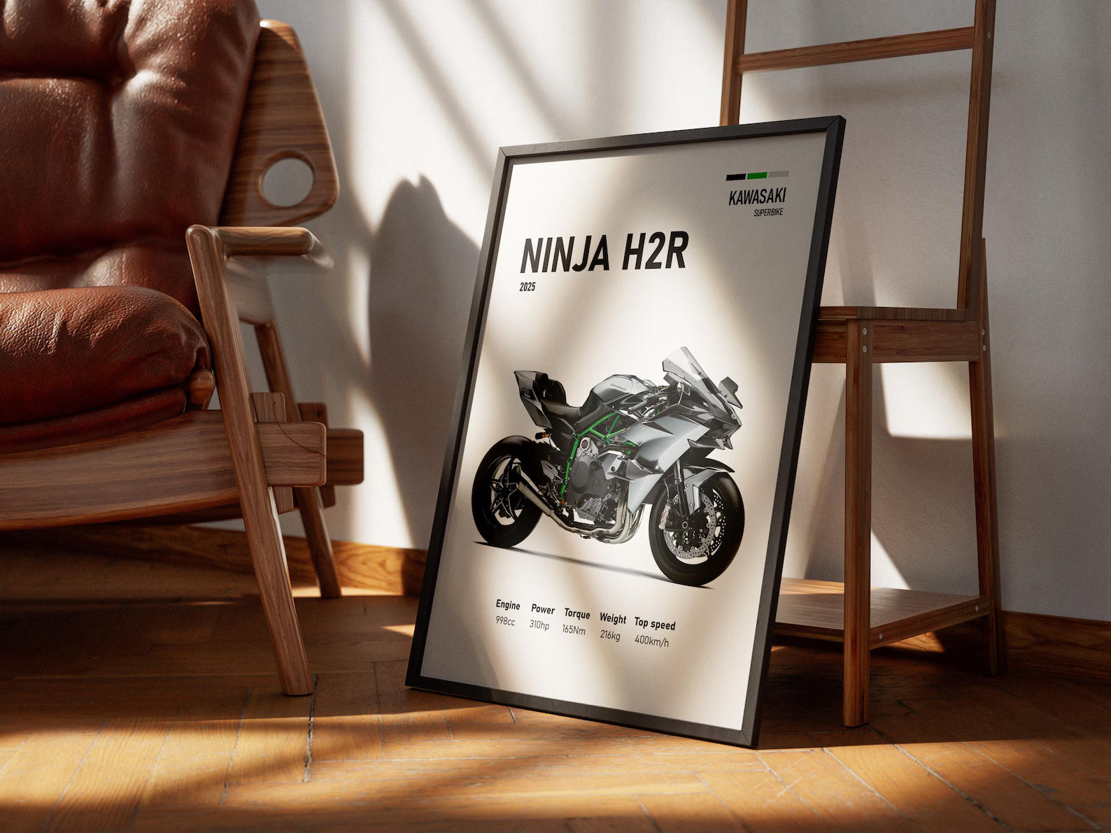2025 Kawasaki Ninja H2R Poster - Motor Posterleri No.19