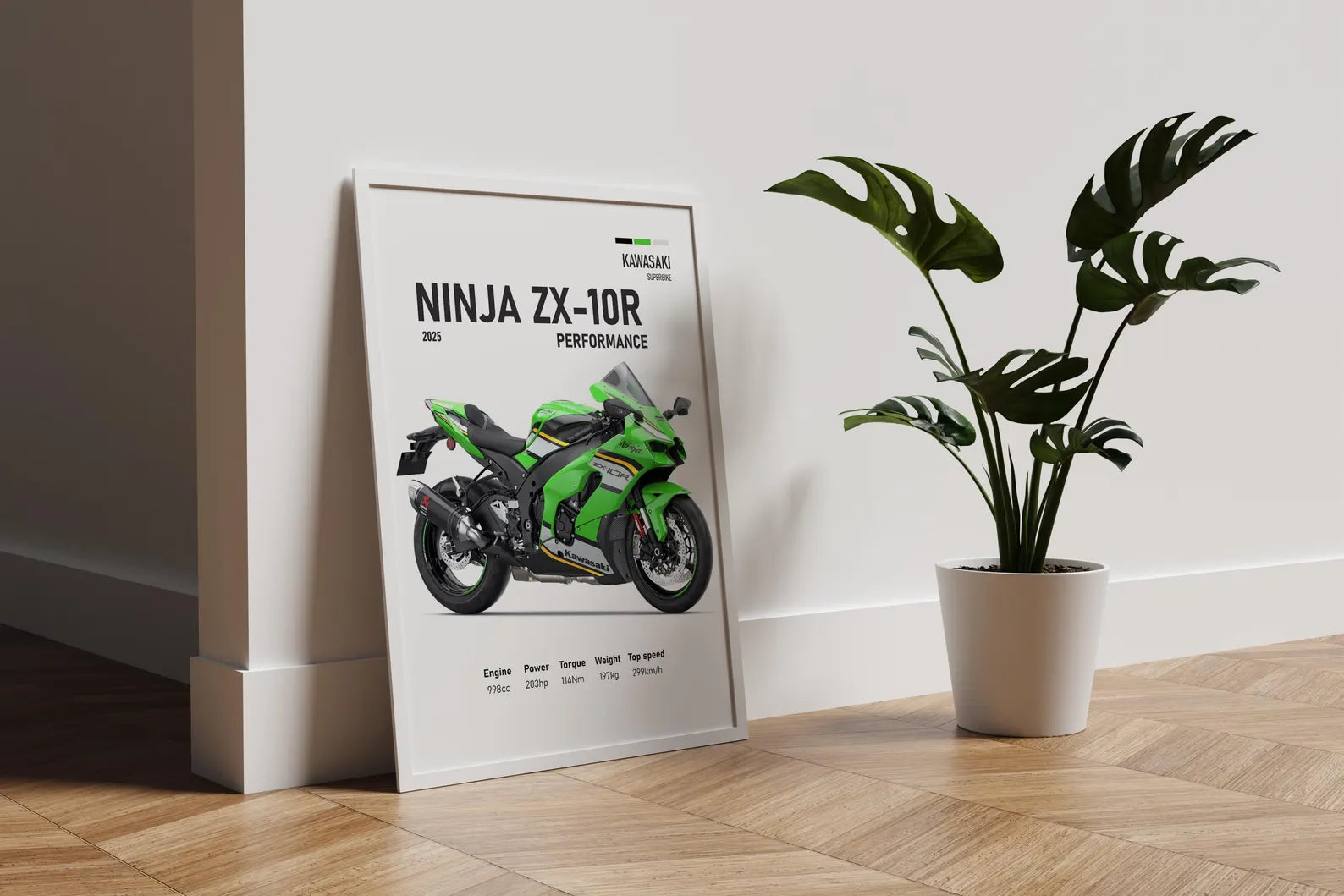 2025 Kawasaki Ninja ZX-10R Poster - Motor Posterleri No.28