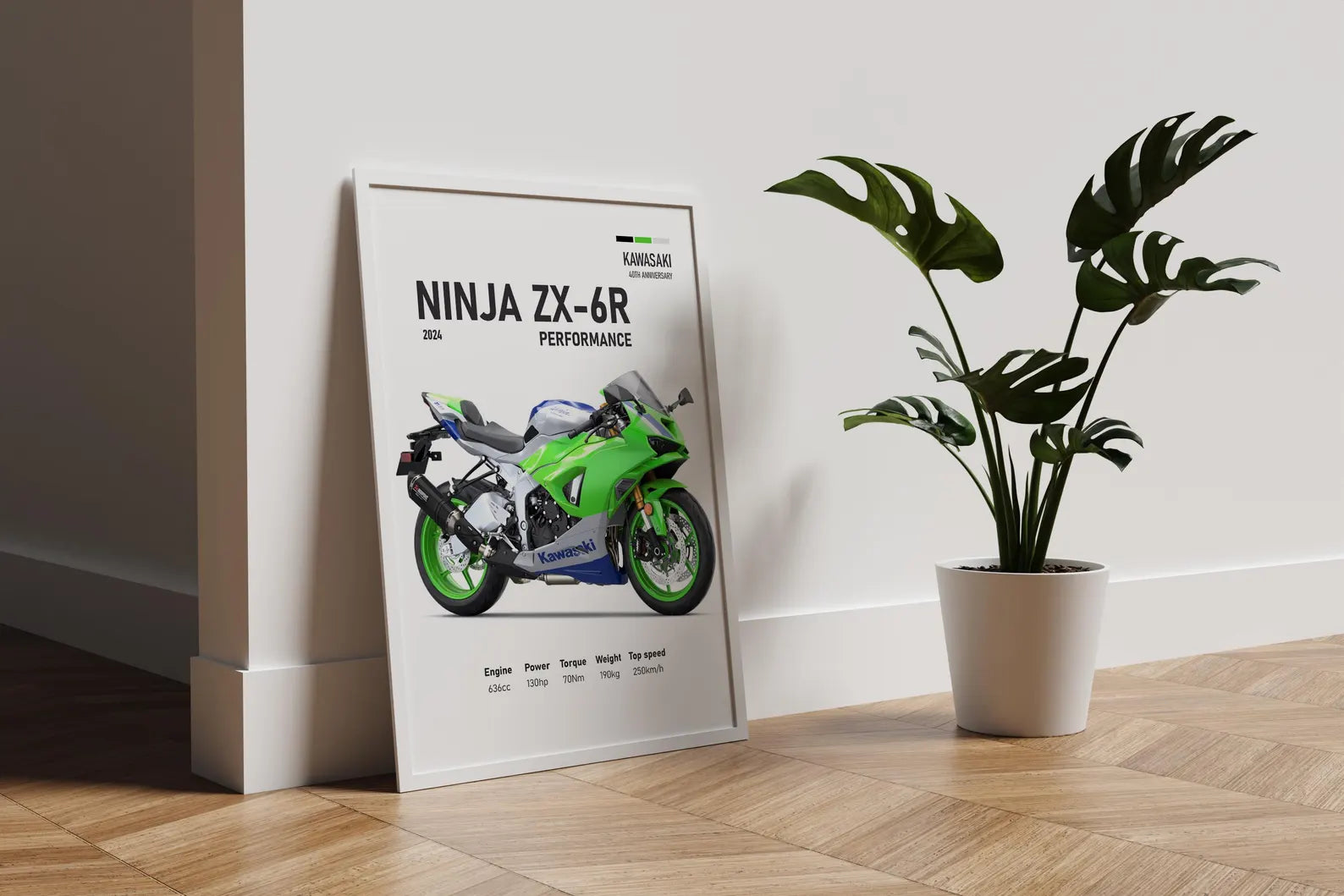 2024 Kawasaki Ninja ZX-6R 40th Anniversary - Motor Posterleri No.27