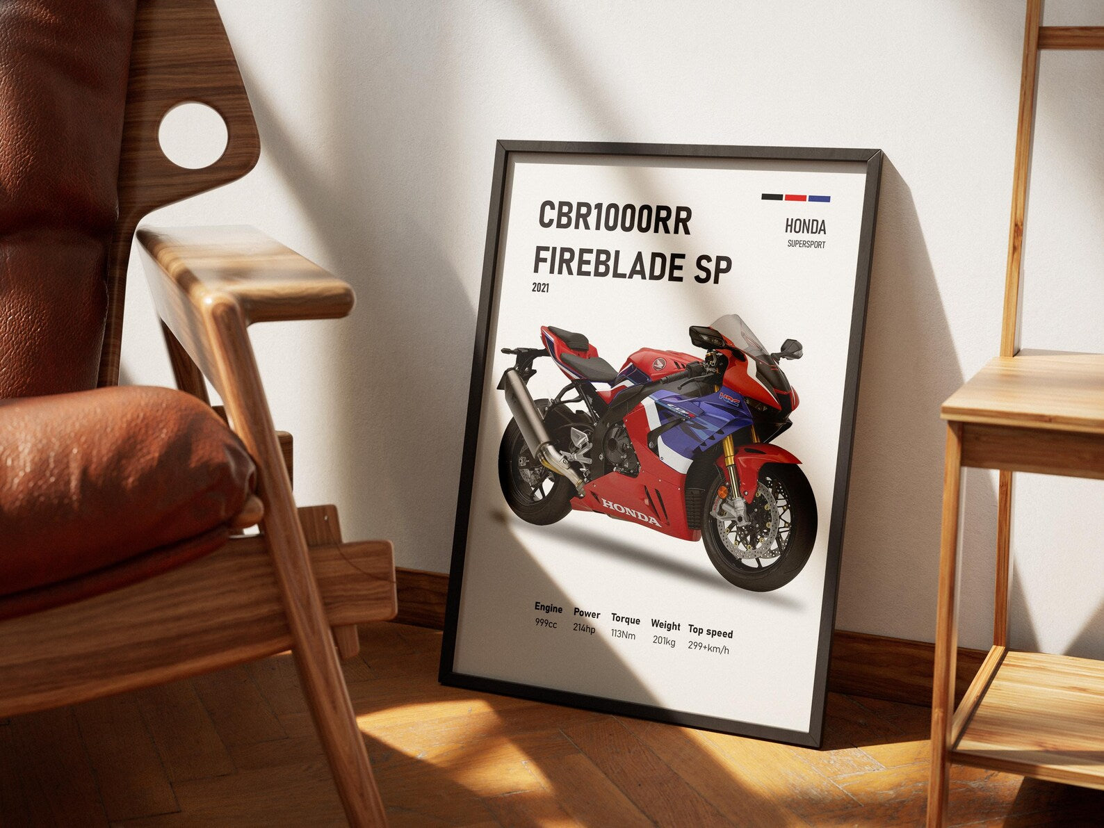 Honda CBR 1000RR-R Fireblade SP 2021 Poster - Motor Posterleri No.5