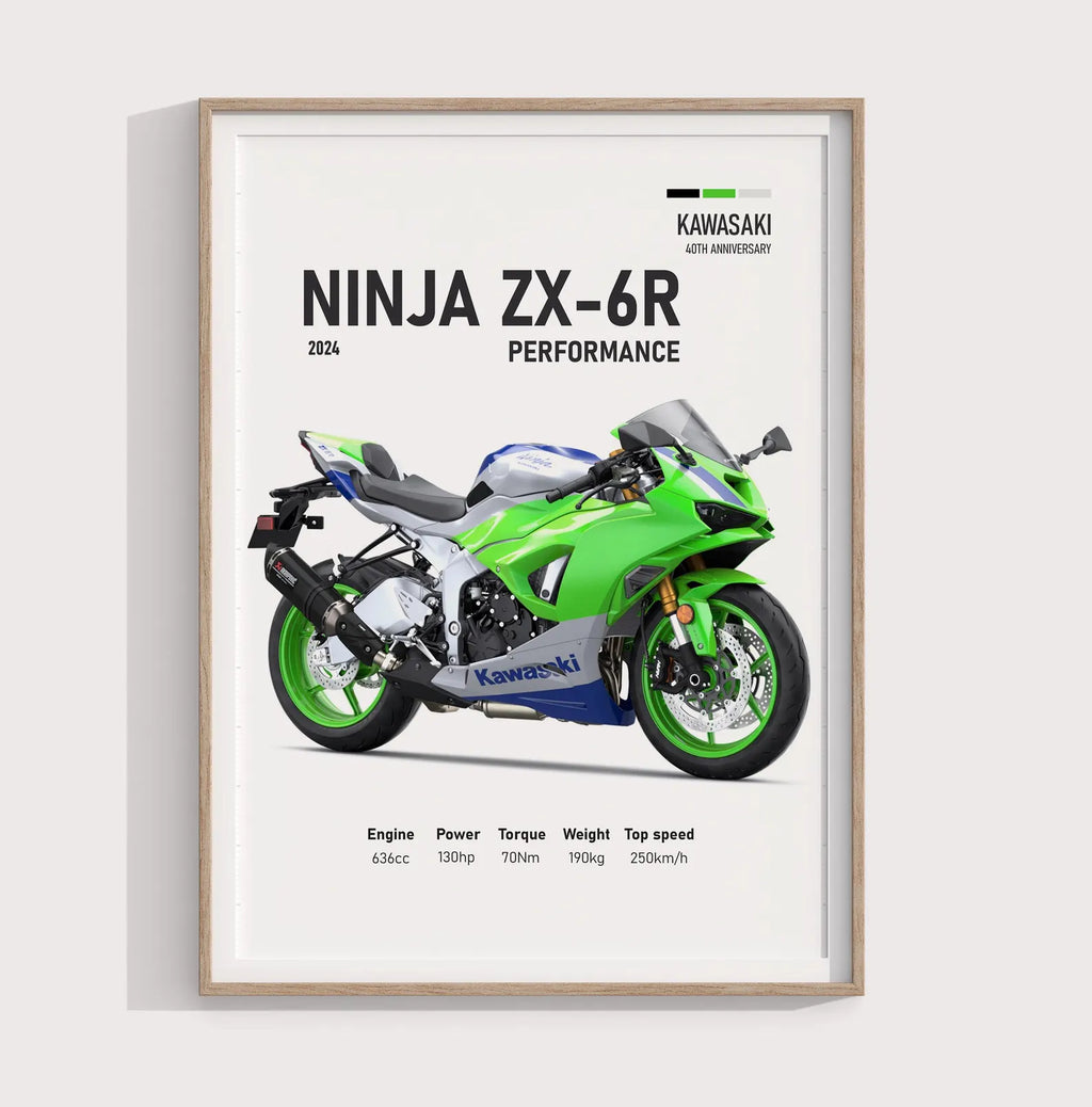 2024 Kawasaki Ninja ZX-6R 40th Anniversary - Motor Posterleri No.27