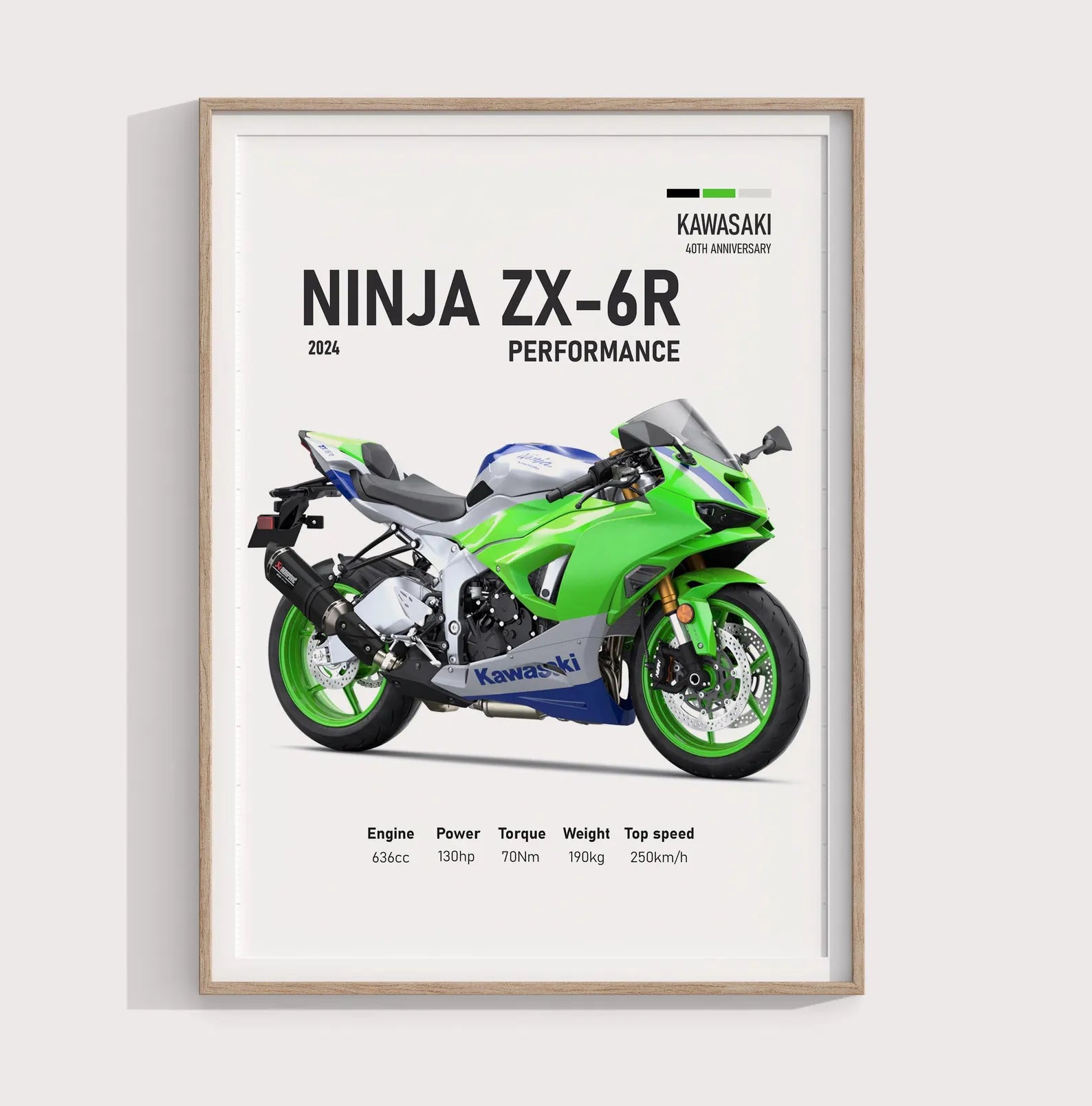 2024 Kawasaki Ninja ZX-6R 40th Anniversary - Motor Posterleri No.27