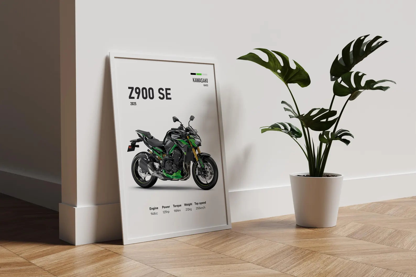 2025 Kawasaki Z900 SE Poster - Motor Posterleri No.25