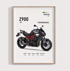2025 Kawasaki Z900 Poster - Motor Posterleri No.24