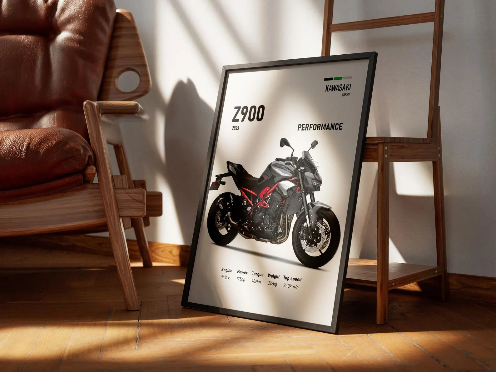 2025 Kawasaki Z900 Poster - Motor Posterleri No.24