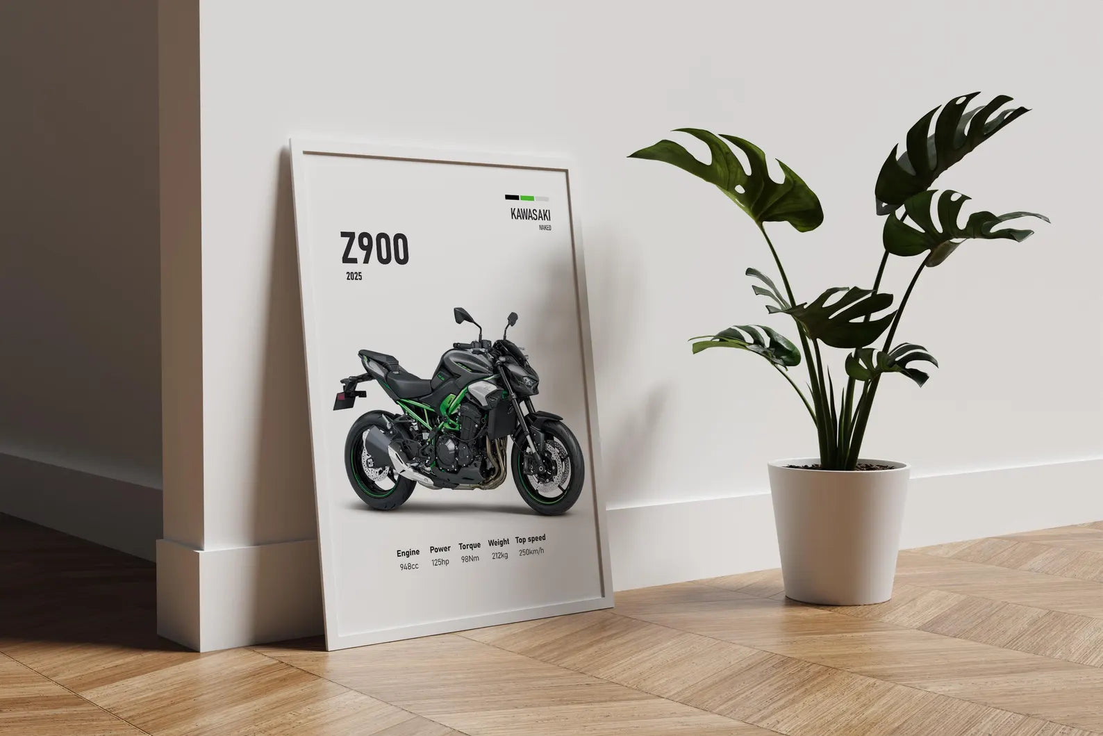 2025 Kawasaki Z900 Poster - Motor Posterleri No.23