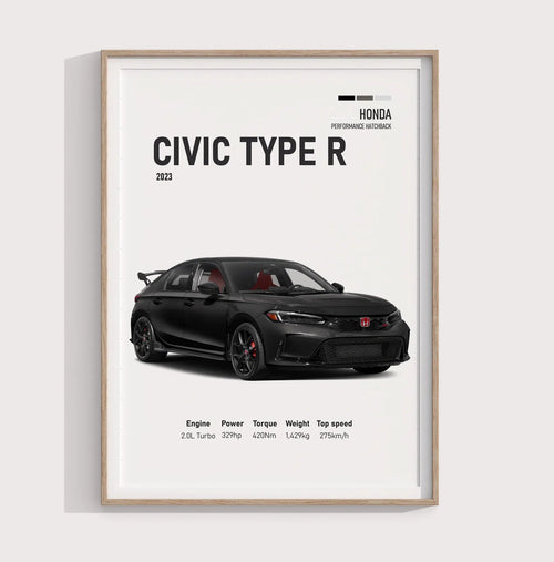 2023 Honda Civic Type R Posteri - Araba Posterleri No.17