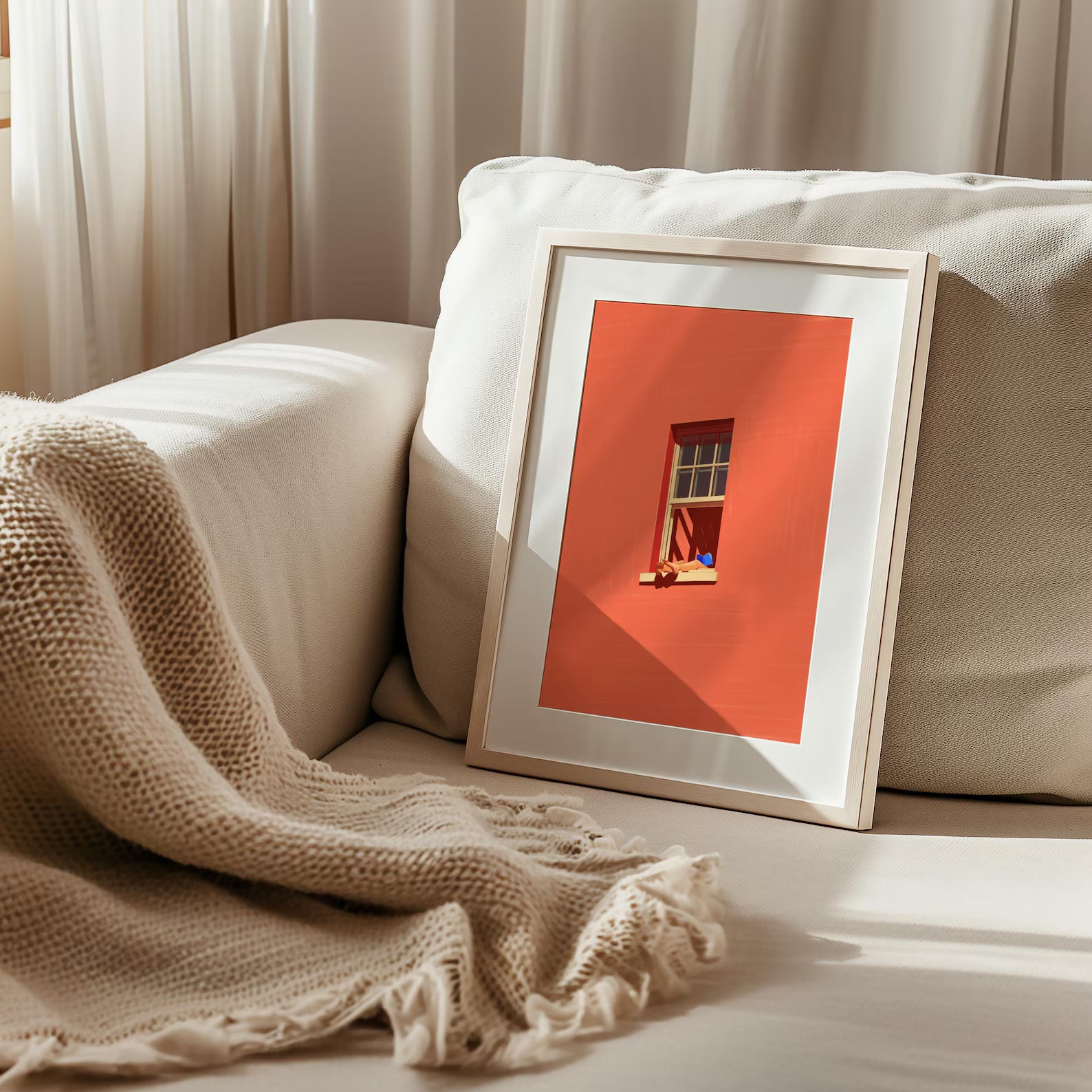 Cesur Minimalist İllüstrasyon Posteri
