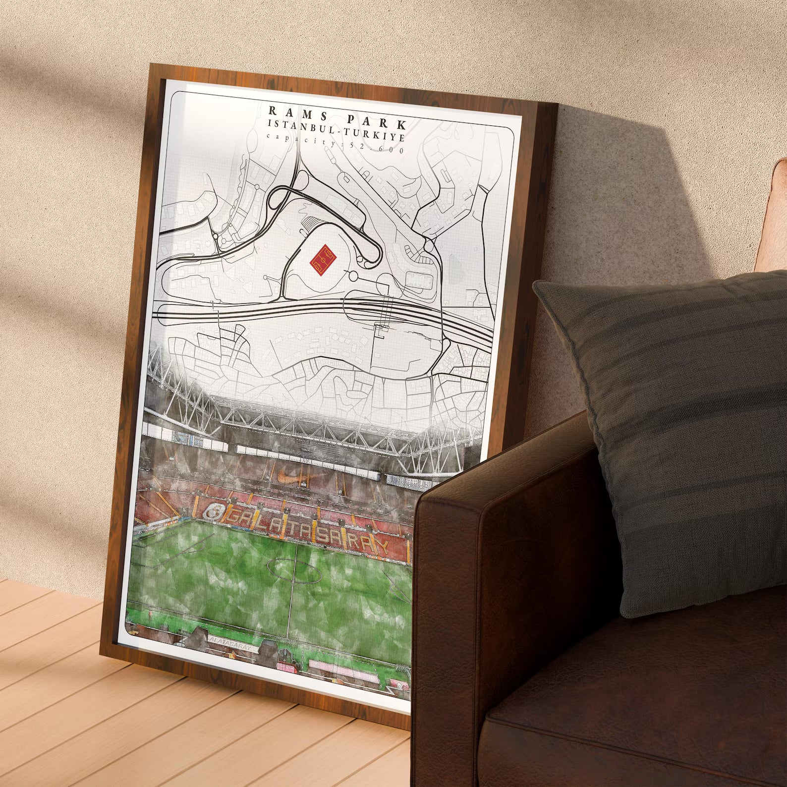 Galatasaray Rams Park Stadyumu Posteri - Stadyum Posterleri No.2