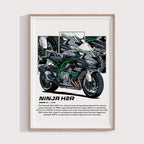 2025 Kawasaki Ninja H2R Poster - Motor Posterleri No.21