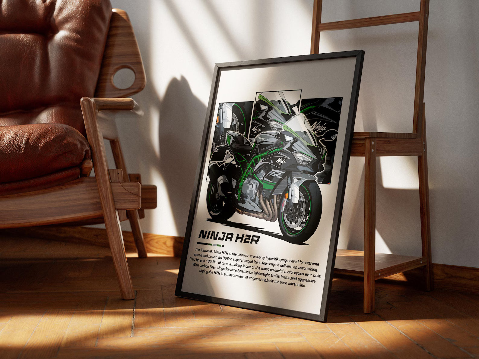 2025 Kawasaki Ninja H2R Poster - Motor Posterleri No.21