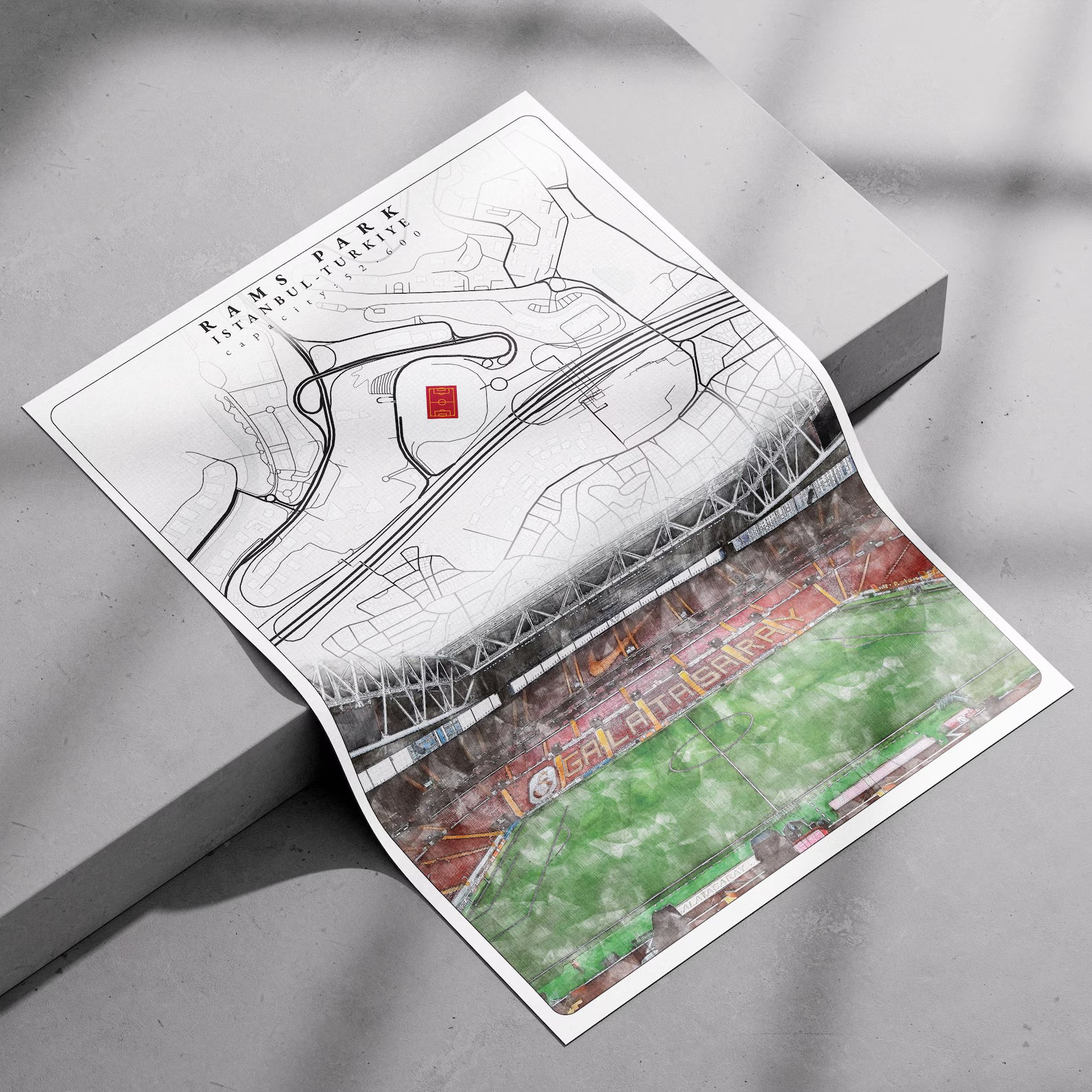 Galatasaray Rams Park Stadyumu Posteri - Stadyum Posterleri No.2