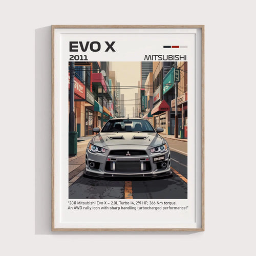 2011 Mitsubishi Evo X Posteri - Araba Posterleri No.12