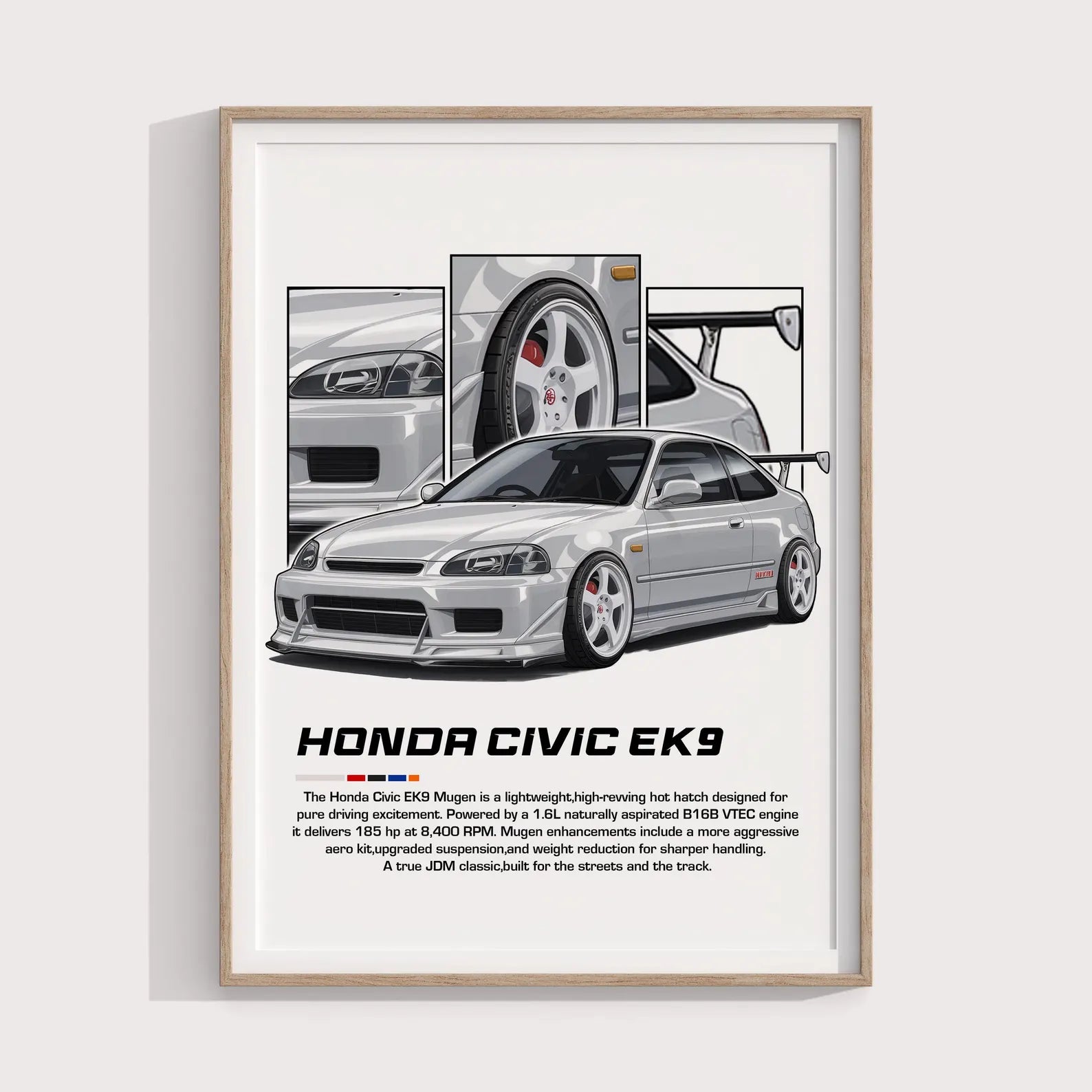 Honda Civic EK9 Posteri - Araba Posterleri No.22