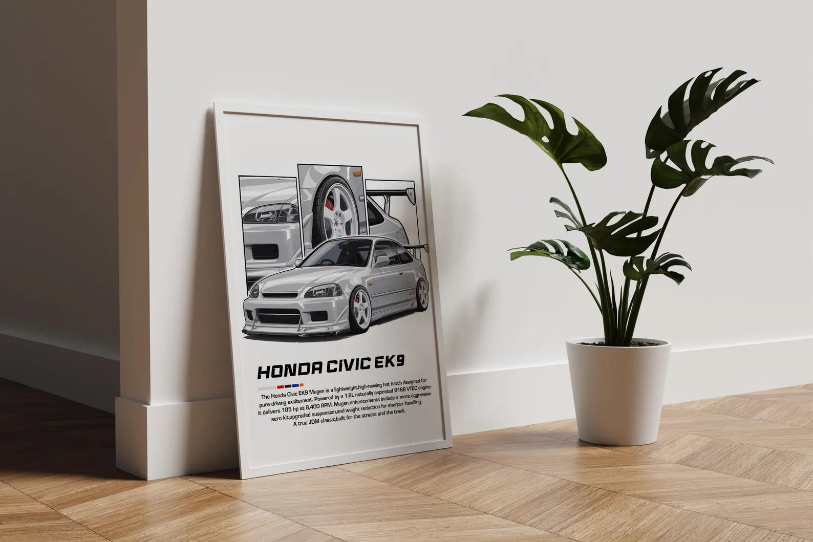 Honda Civic EK9 Posteri - Araba Posterleri No.22