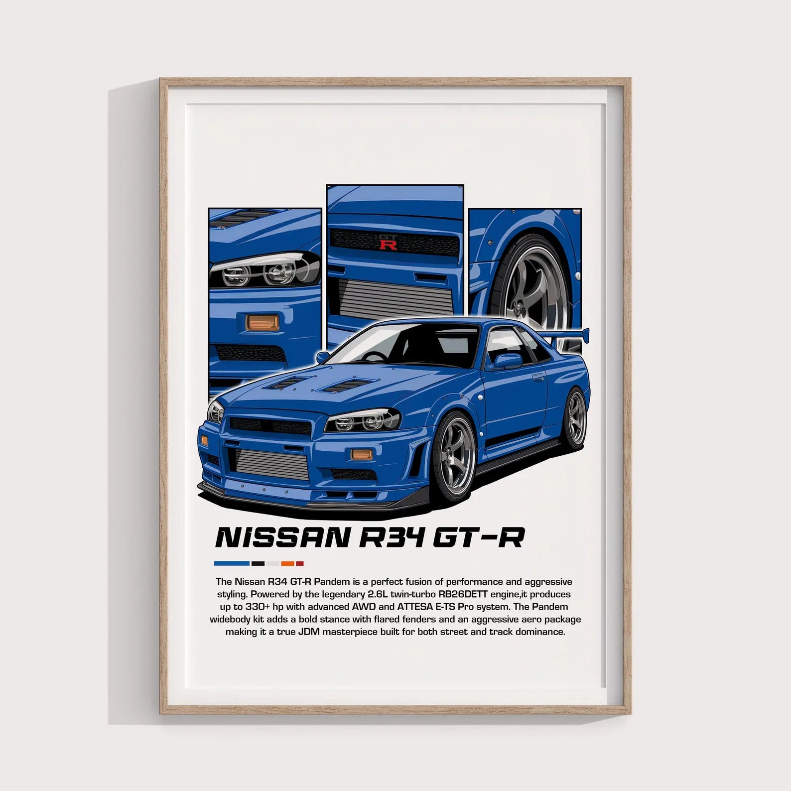 Nissan GTR R34 Posteri - Araba Posterleri No.25
