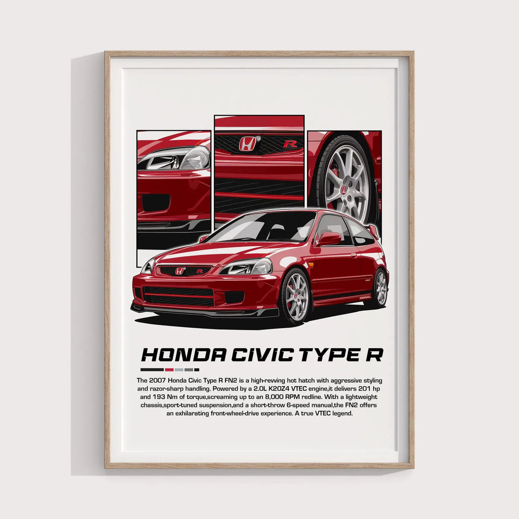 Honda Civic Type R Posteri - Araba Posterleri No.19