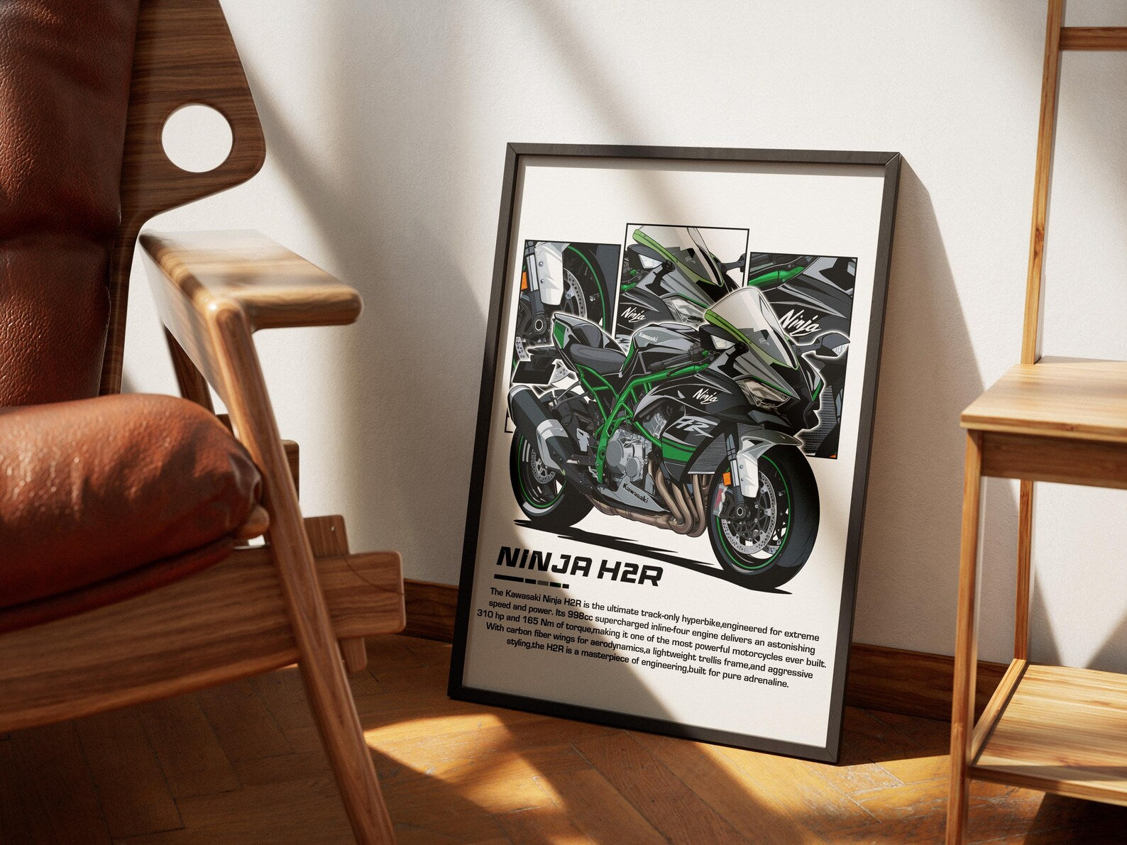 2025 Kawasaki Ninja H2R Poster - Motor Posterleri No.21