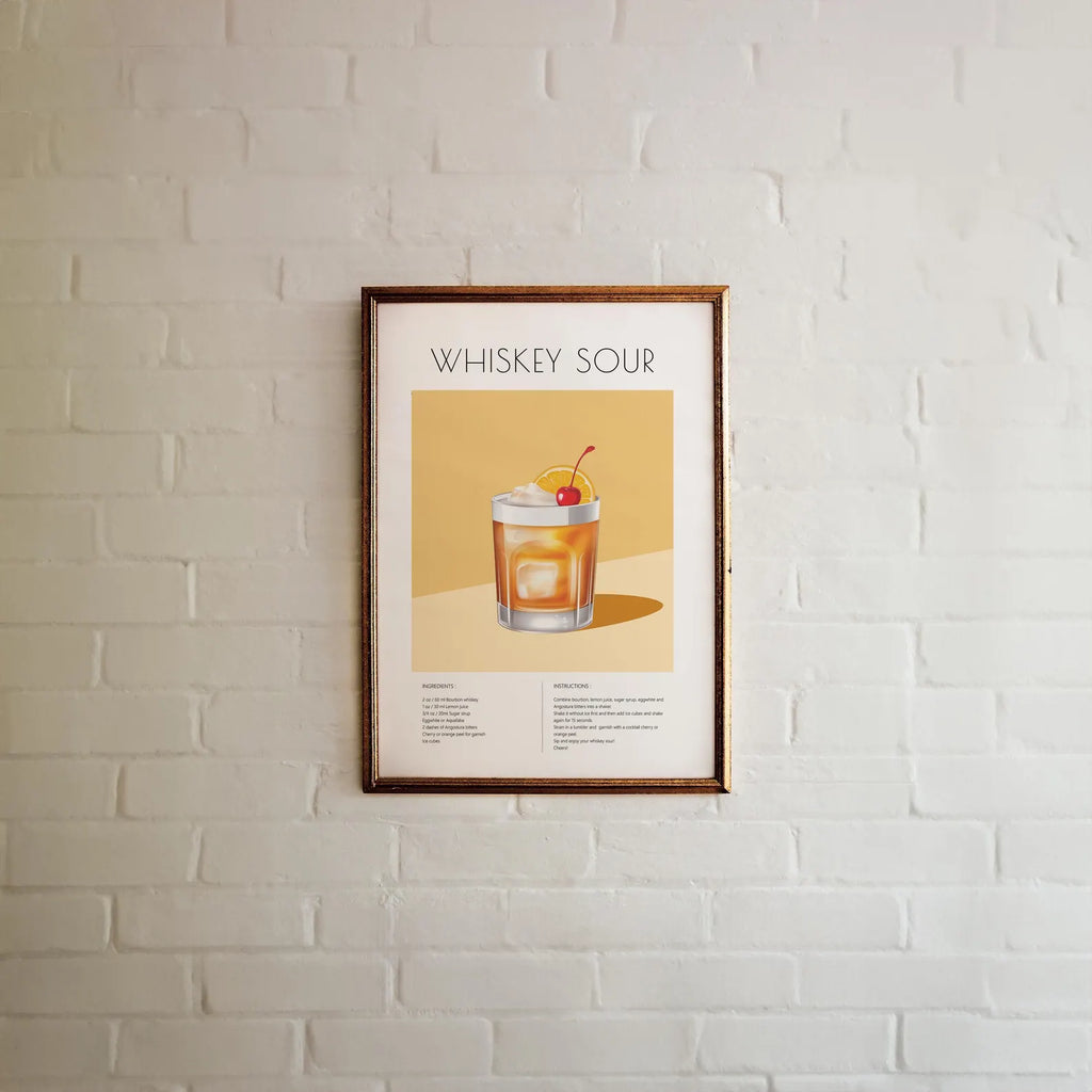 Whiskey Sour Kokteyl Tarifi Posteri