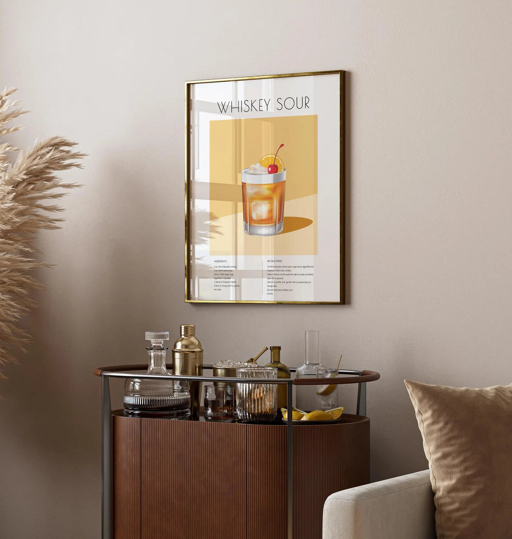 Whiskey Sour Kokteyl Tarifi Posteri
