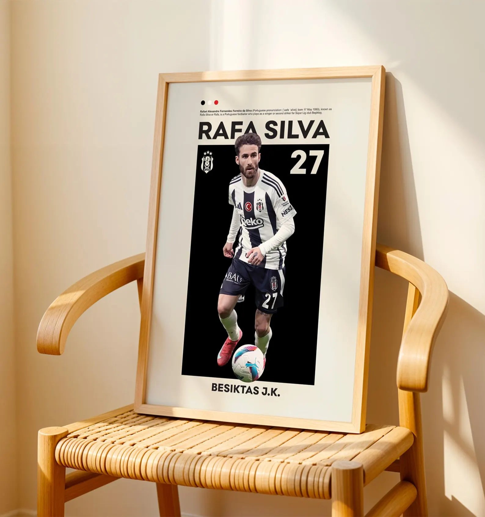 Beşiktaş Rafa Silva Posteri - Futbolcu Posterleri No.1