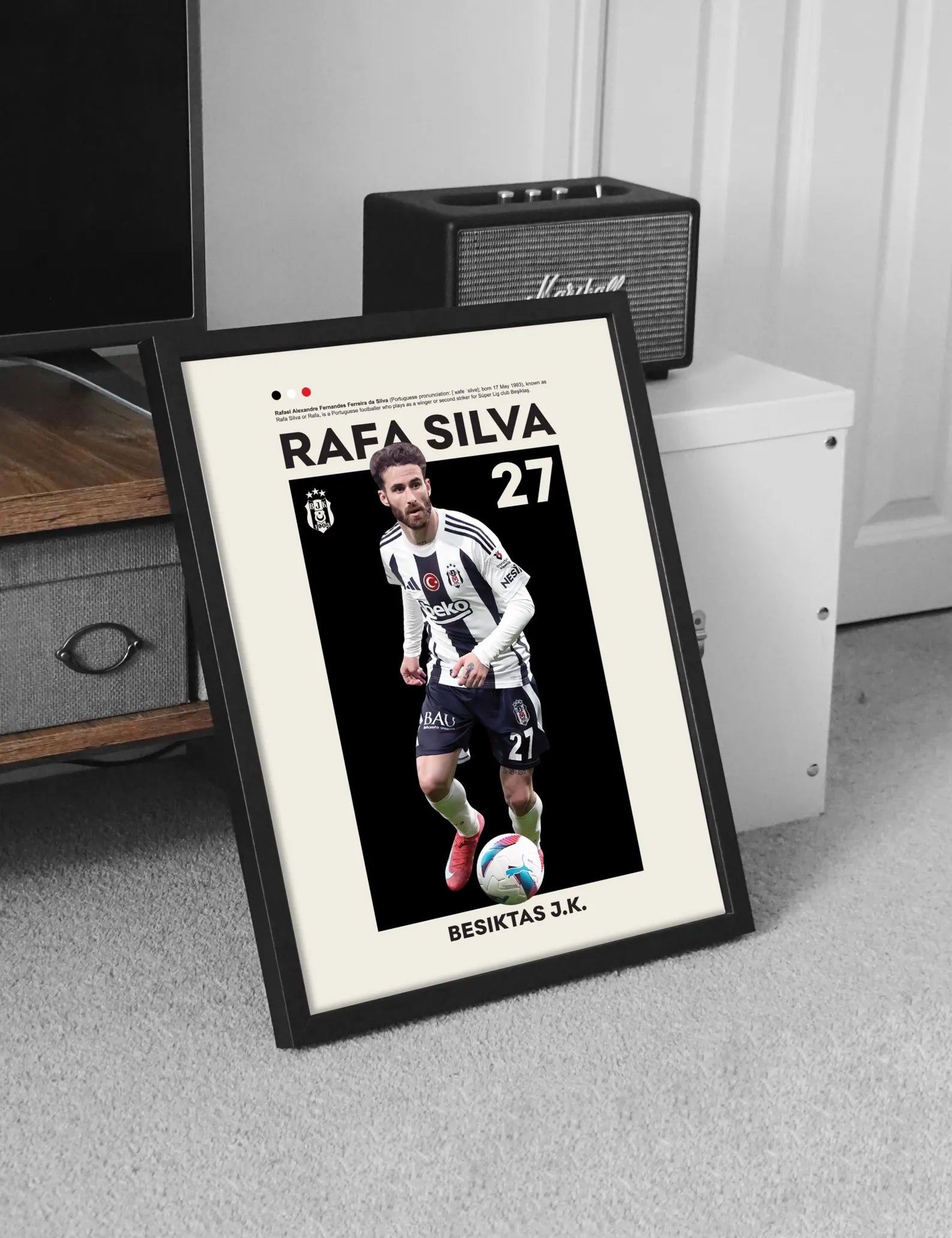 Beşiktaş Rafa Silva Posteri - Futbolcu Posterleri No.1
