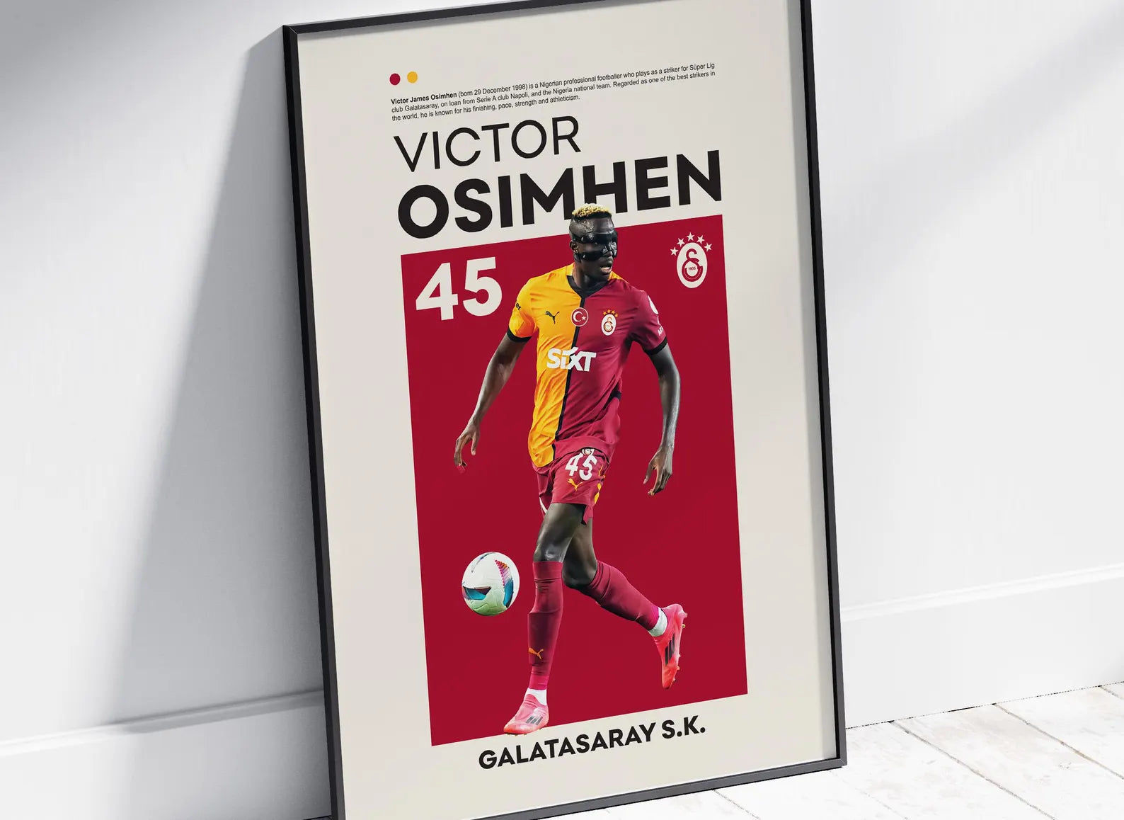 Galatasaray Victor Osimhen Posteri - Futbolcu Posterleri No.3