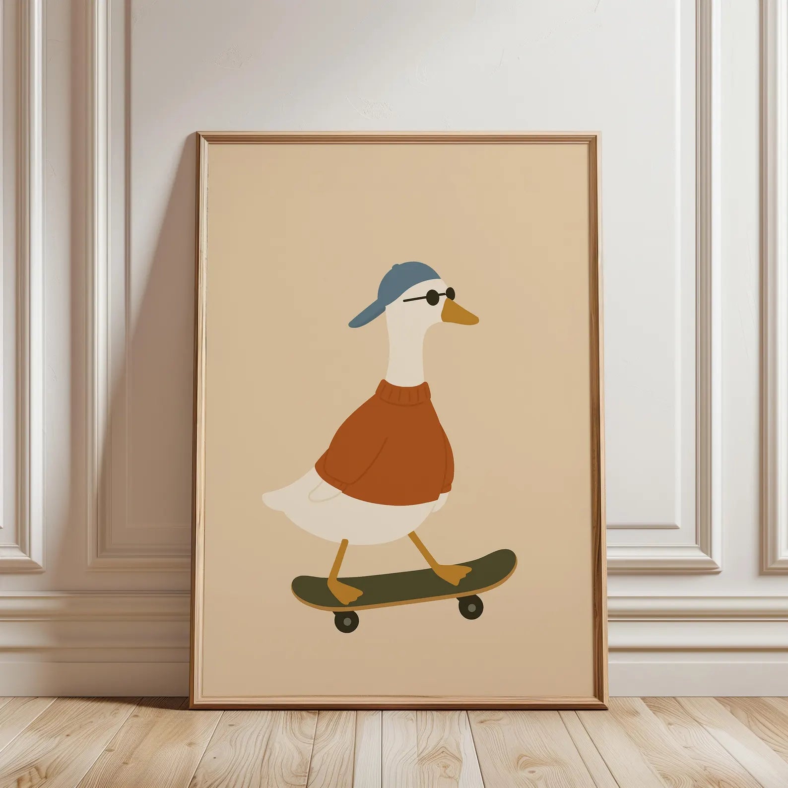 Kaykaycı Ördek Posteri - Hayvan Temalı Posterler No.10