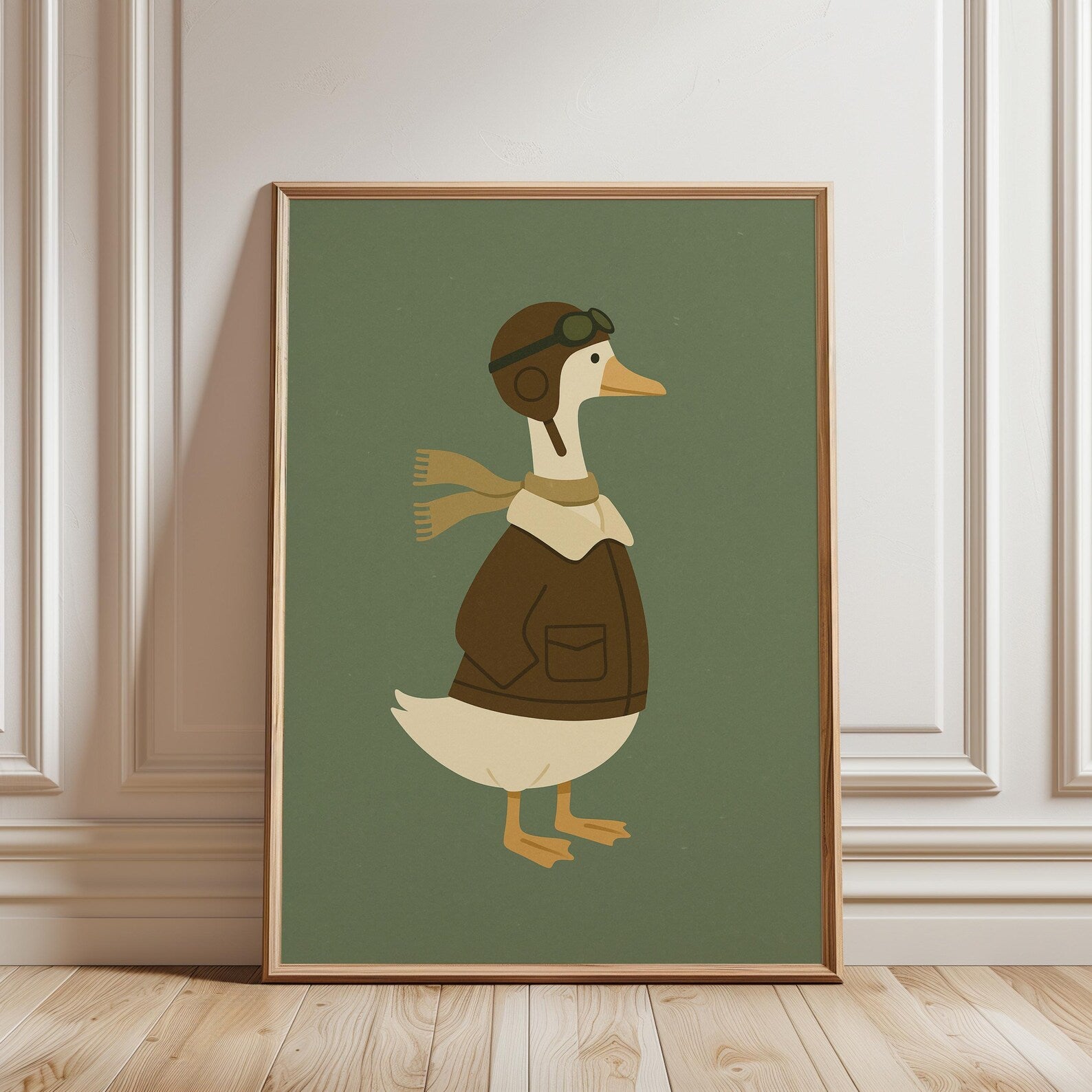 Havacı Ördek Posteri - Hayvan Temalı Posterler No.2
