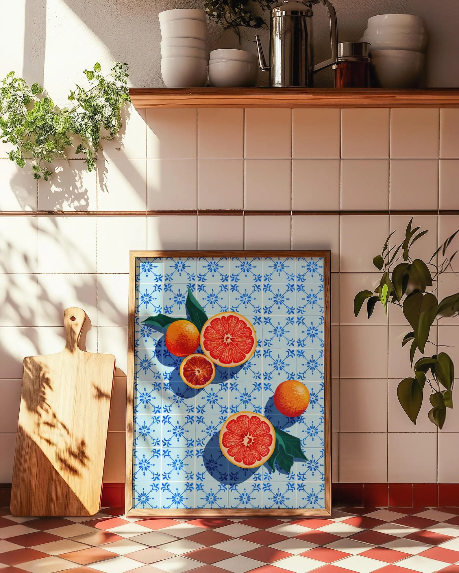 Greyfurt Meyvesi İllüstrasyon Posteri