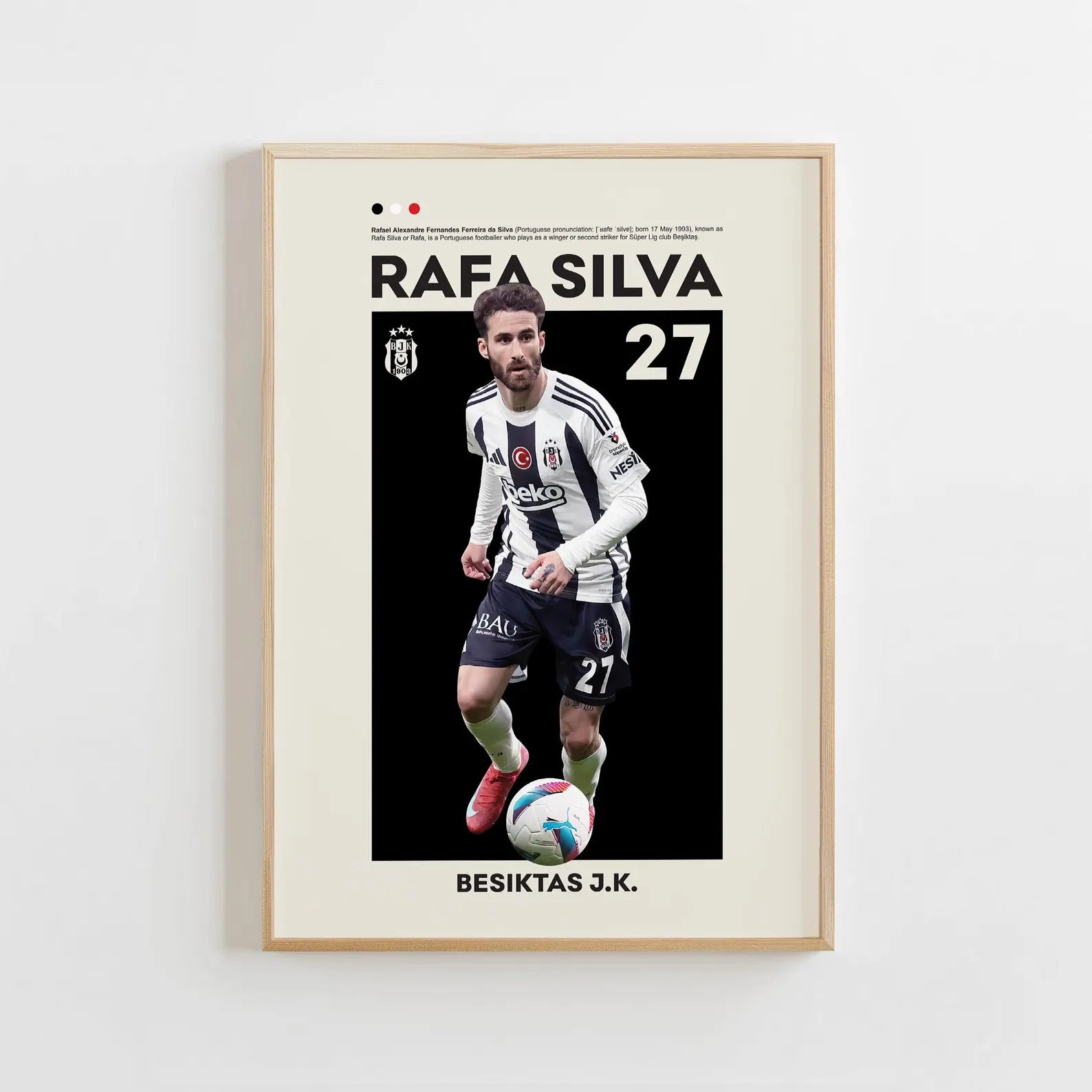 Beşiktaş Rafa Silva Posteri - Futbolcu Posterleri No.1