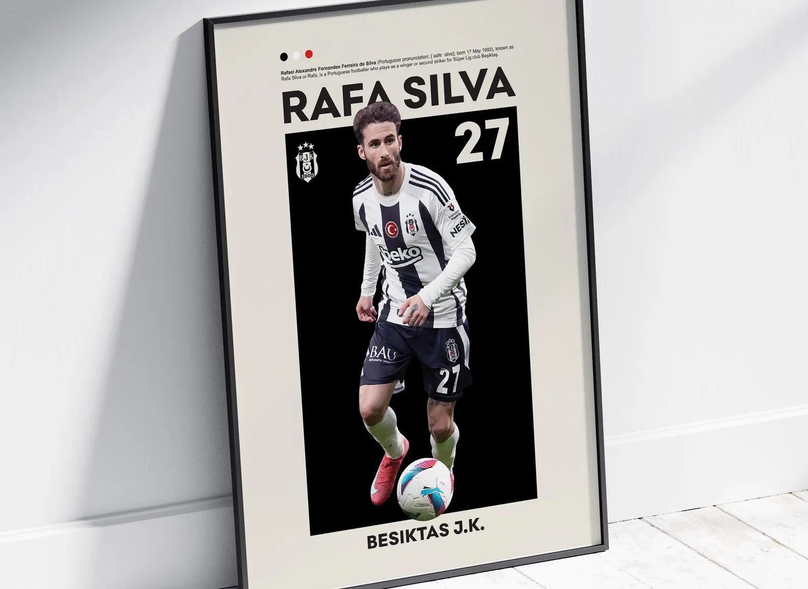 Beşiktaş Rafa Silva Posteri - Futbolcu Posterleri No.1